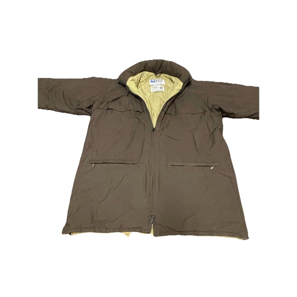 Vintage Eddie Bauer Puffer Jacket Size Medium North Slope Quilted Wildlife Barn